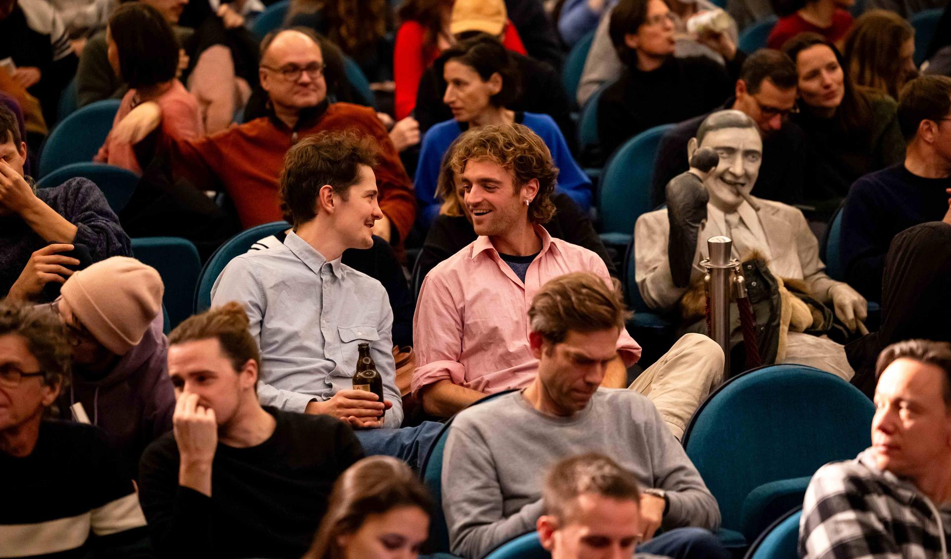 Audience in the Babylon Berlin Cinema Theater