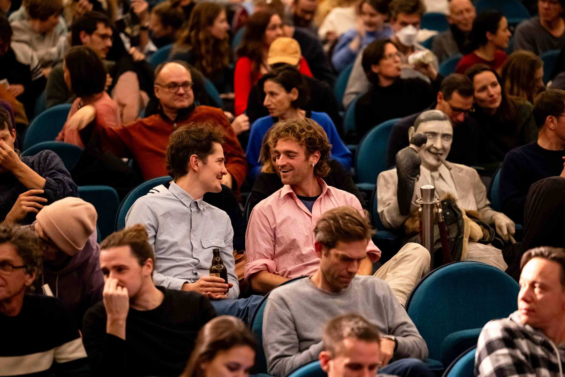 Audience in the Babylon Berlin Cinema Theater