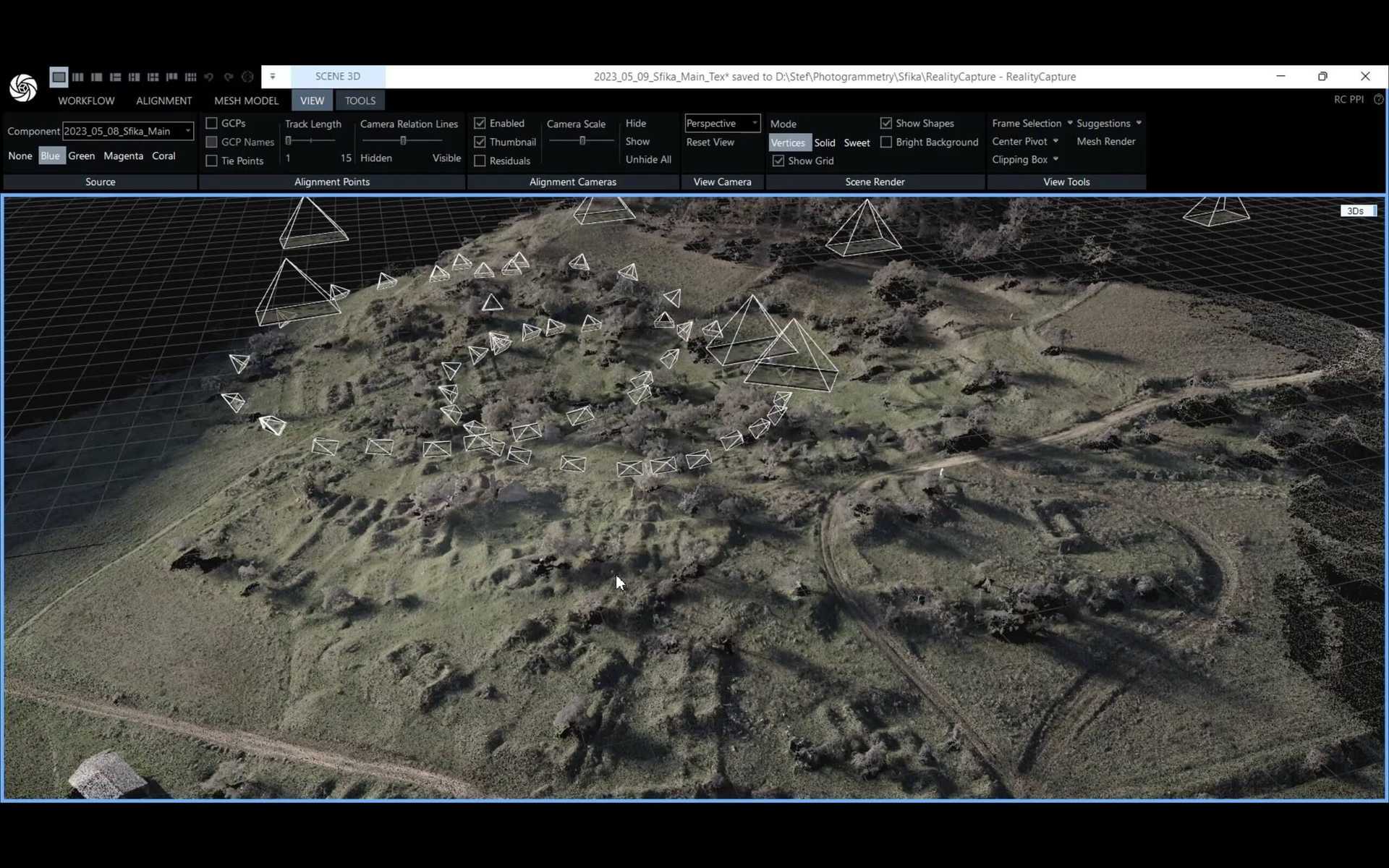 A 3D scan of the ruins of the former village of Sfika/Besfina, on the Greek-Albanian Border. From the project Ghost Habitats